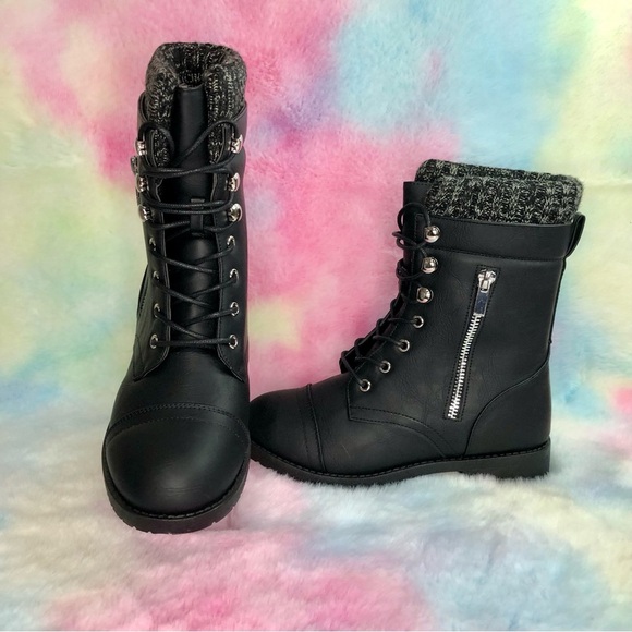 CHILDREN ANKLE BOOT (POET28K) BLACK PU - Picture 11 of 11